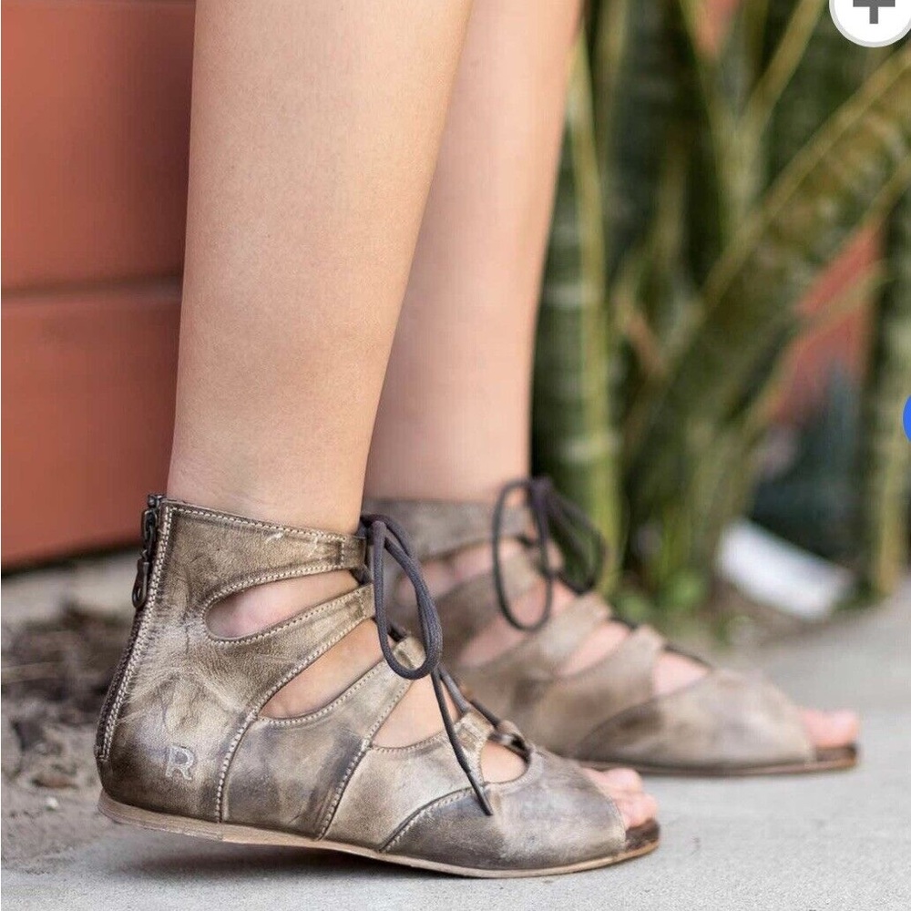 Bed Stu Roan Winnie Leather Strappy Gladiator Sandal Tan NWT 6